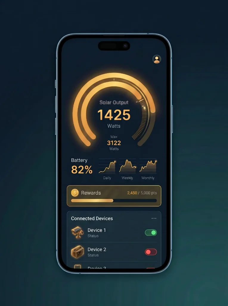 SolAps App on Mobile Interface